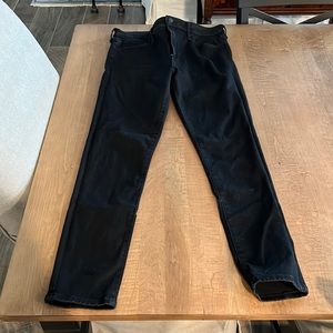 Abercrombie and Fitch Simone super high rise skinny jeans In black